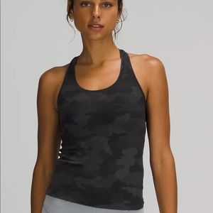 Lululemon coolracer back black camo size 10